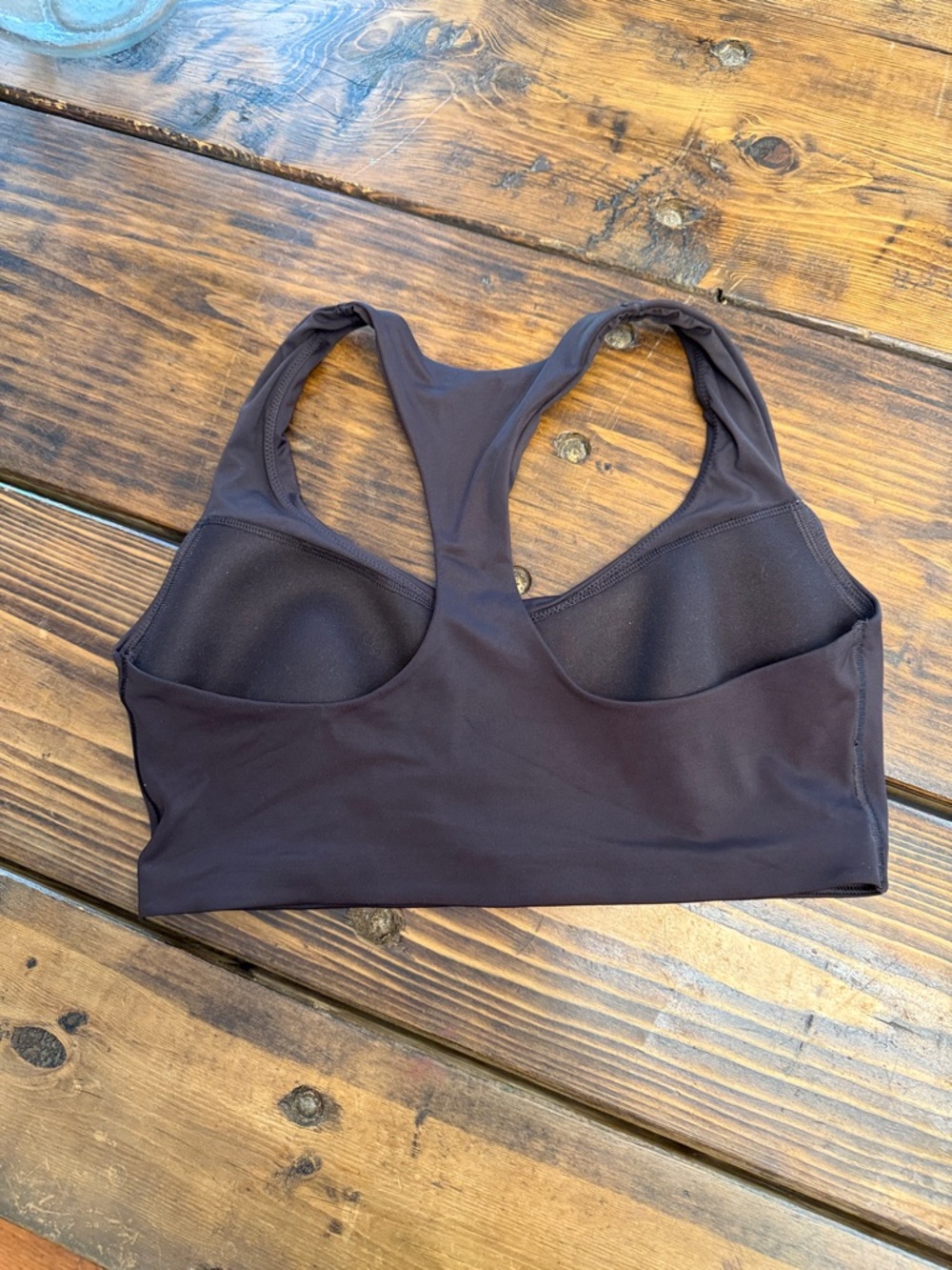 Skims Black Racerback Performance Sports Bra. Size Medium. Like new. - Picture 4 of 5